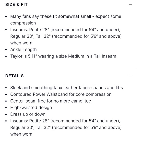 NWT Spanx Faux Leather Leggings Black Medium - Picture 7 of 15